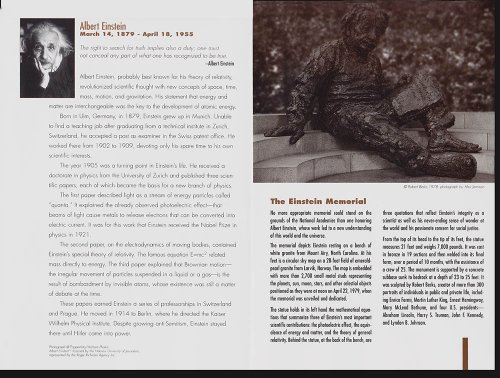 The Einstein Memorial: A Visitor's Guide