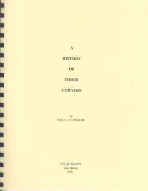 Image for A HISTORY OF THREE CORNERS; A HISTORY OF THREE CORNERS;