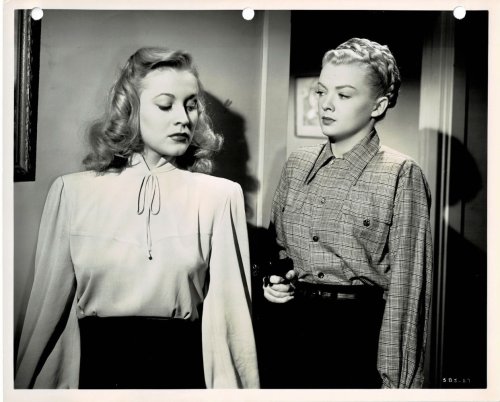 Image for A VINTAGE PUBLICITY PHOTOGRAPH of Hollywood Actress ANNE JEFFREYS & MYRNA DELL in a scene from RKO's espionage thriller A VINTAGE PUBLICITY PHOTOGRAPH of Hollywood Actress ANNE JEFFREYS & MYRNA DELL in a scene from RKO's espionage thriller