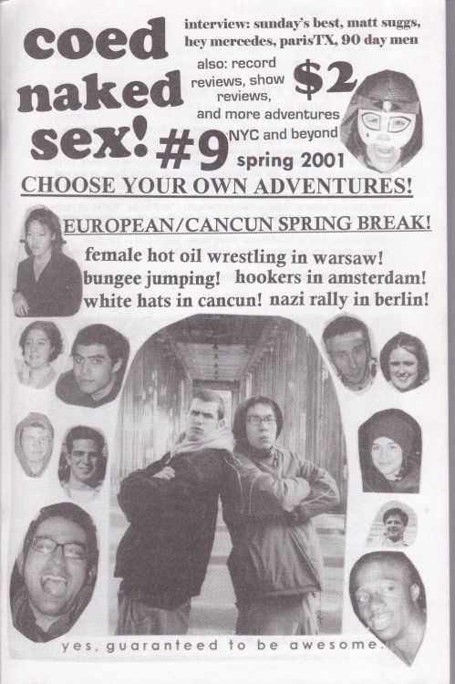 Image for COED NAKED SEX #9. Spring 2001. COED NAKED SEX #9. Spring 2001.