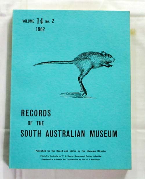 Image for Records of the South Australian Museum Volume 14 No 2 1962 Records of the South Australian Museum Volume 14 No 2 1962