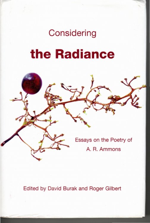 Image for Considering the Radiance Essays on the Poetry of A. R. Ammons Considering the Radiance Essays on the Poetry of A. R. Ammons