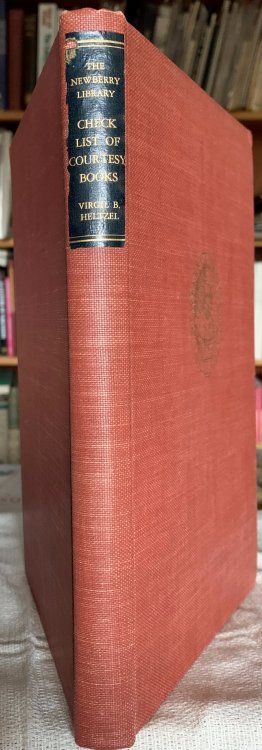 Image for A Check List of Courtesy Books in the Newberrry Library A Check List of Courtesy Books in the Newberrry Library