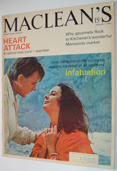 Image for Maclean's Magazine, September 4, 1965 - Cover Photo of Richard Burton and Elizabeth Taylor Maclean's Magazine, September 4, 1965 - Cover Photo of Richard Burton and Elizabeth Taylor