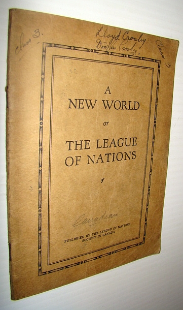 Image for A New World or The League of Nations A New World or The League of Nations