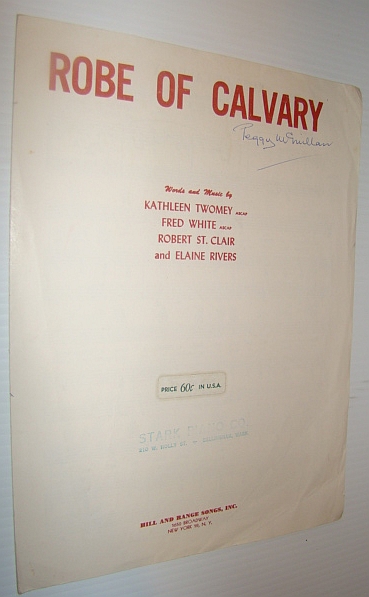 Image for Robe of Calvary: Sheet Music for Piano and Voice with Ukulele Chords Robe of Calvary: Sheet Music for Piano and Voice with Ukulele Chords